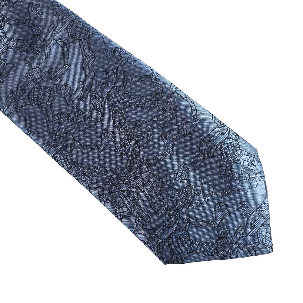 Mickey Unlimited Goofy Tie Mens Blue Disney Character Necktie Made in USA